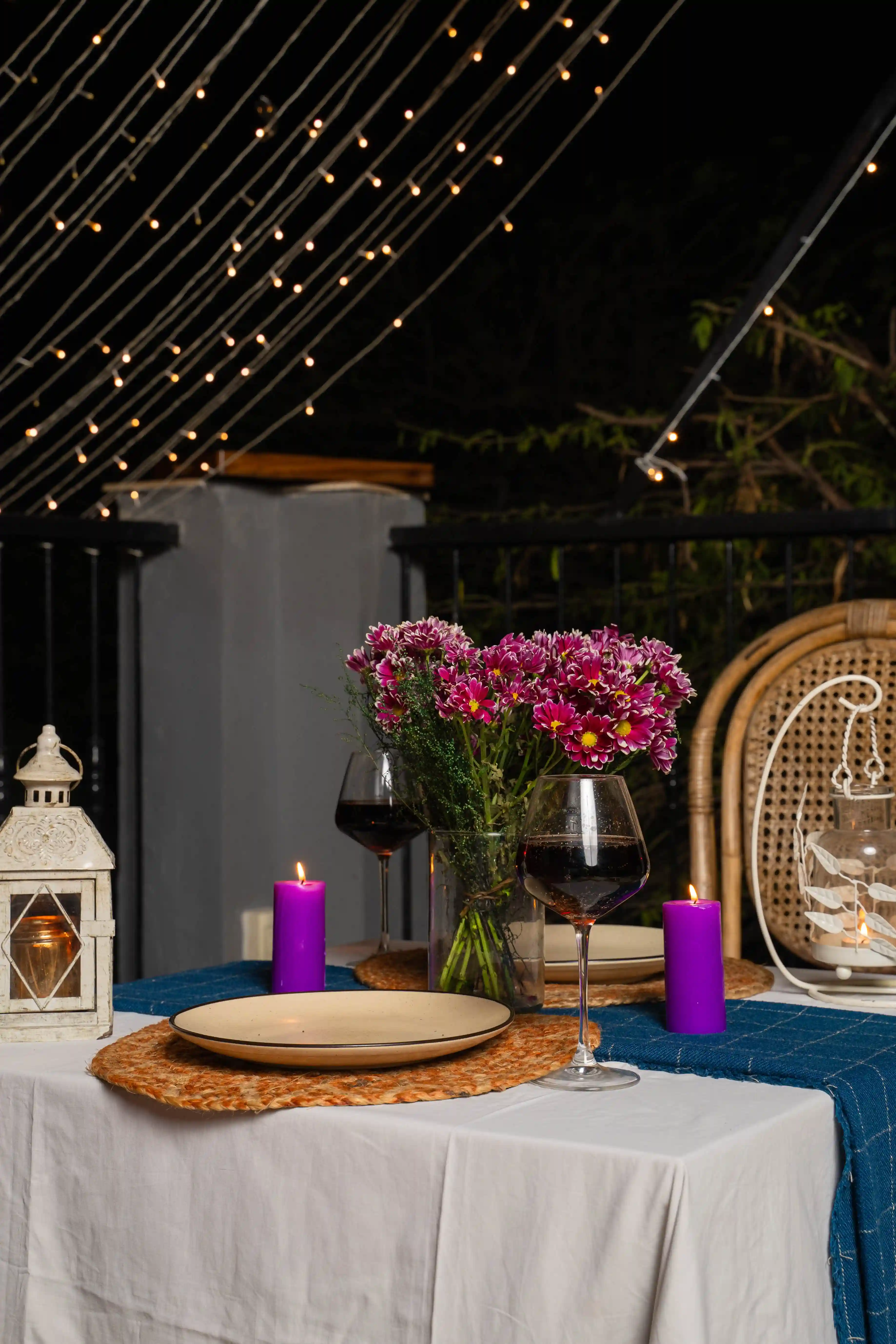 Candle light dinner for two